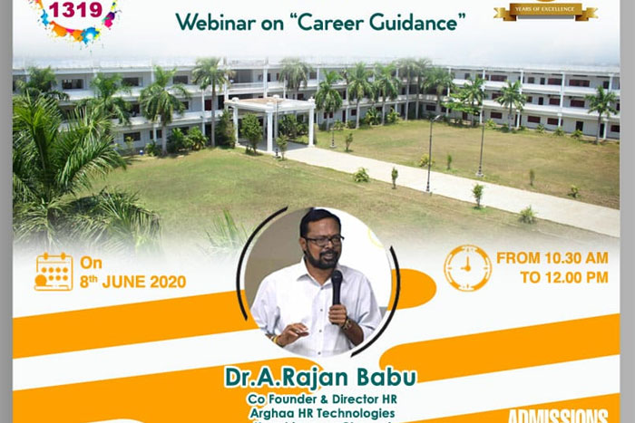 Webinar on Career Guidance, on 08 Jun 2020